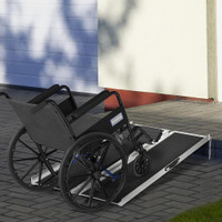 Wheelchair Ramp 59.8" x 28.3" Silver