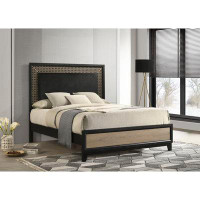 Alma Valencia Bed Light Brown and Black
