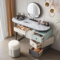 Orren Ellis 37.4"Cream-Style Vanity With Sintered Stone desktop