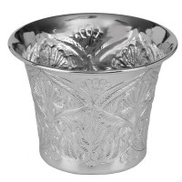 Hawkins Floral Orchid Nickel plated Pot Planter
