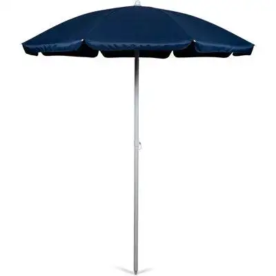 Textiles Hub Outdoor Canopy Sunshade Beach Umbrella 5.5', Small Patio Umbrella, Beach Chair Umbrella, (Navy Blue)
