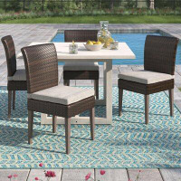 Lark Manor Anastase Patio Dining Side Chair with Cushion