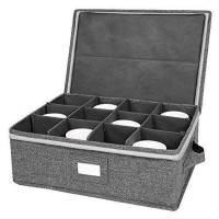 Hokku Designs Popoly Cup And Mug Storage Box China Storage Containers Chest With Zipper Lid...