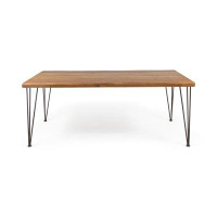 Union Rustic Vikesha Solid Wood Dining Table