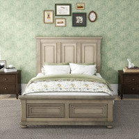 Alcott Hill Country Style Wooden Platform Bed
