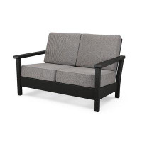 POLYWOOD® Harbour 52.25'' Wide Outdoor Loveseat with Cushions