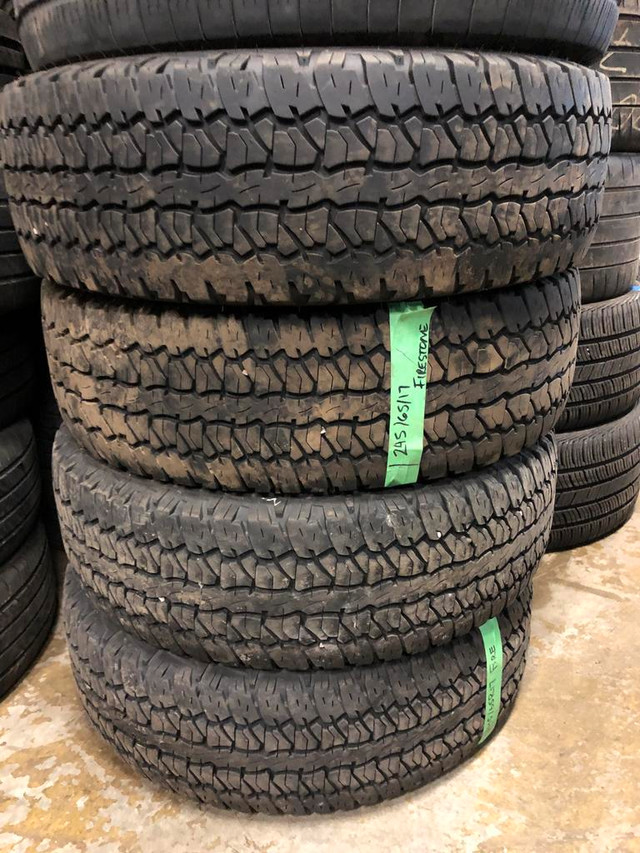 245 65 17 4 Firestone Destination Used A/S Tires With 80% Tread Left in Tires & Rims in Barrie