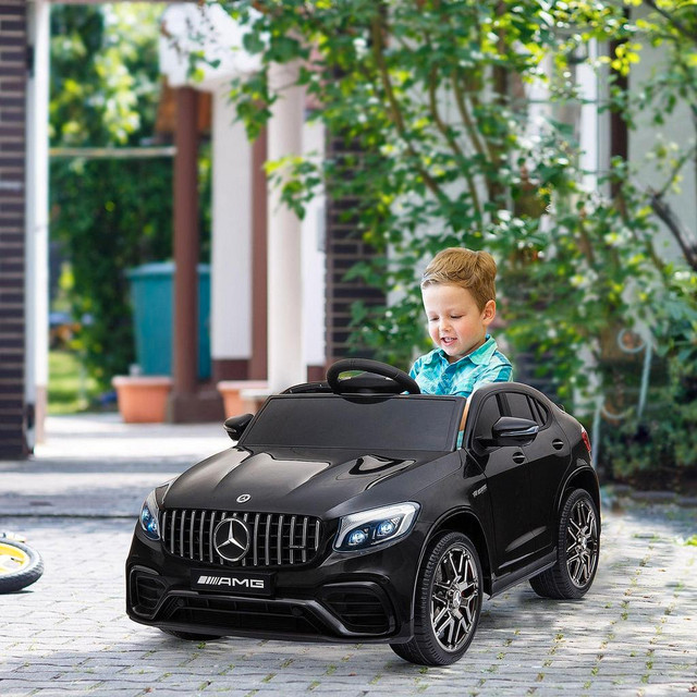 12V RIDE ON TOY CAR FOR KIDS WITH REMOTE CONTROL, MERCEDES BENZ AMG GLC63S COUPE, 2 SPEED, WITH MUSIC, ELECTRIC LIGHT in Toys & Games
