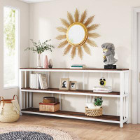 17 Stories 71 Inches 3 Tiers of Console Table