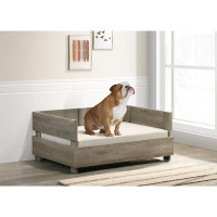 Tucker Murphy Pet™ Tucker Murphy Pet™-daxton Rustic Grey 36" Wide Modern Comfy Pet Bed With Cushion