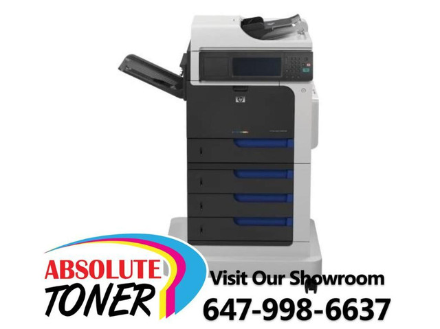 HP Color LaserJet Enterprise CM4540 Multifunction Color Laser Printer Copier, 4 Paper Cassette, Finisher, Stapler in Printers, Scanners & Fax