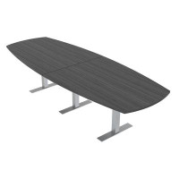 Skutchi Designs, Inc. Arc Boat Conference Table With Metal T Bases