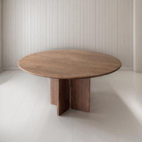 Hokku Designs Round solid wood dining table for household use