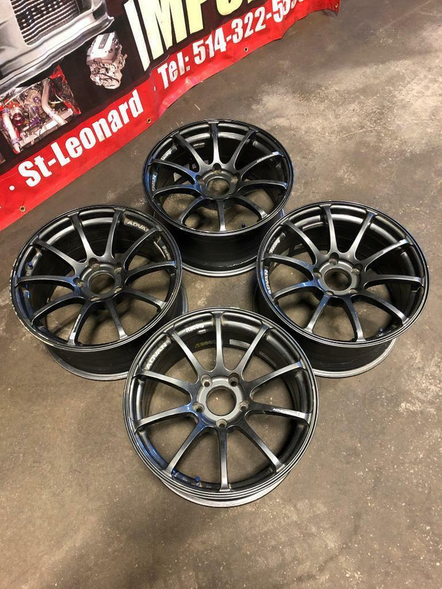 ADVAN RACING RS MAGS FOR SALE 17 INCH WHEELS 5X120  17X8.5JJ 35 in Tires & Rims in Québec - Image 3