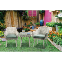 Brayden Studio Yves Square 2 - Person 17'' Long Bistro Set with Cushions