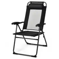 Arlmont & Co. Arlmont & Co. Bernstein Fabric Patio Folding Chair