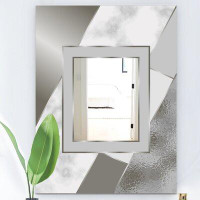 East Urban Home Marbled Marvellous Glam Frameless Accent Mirror