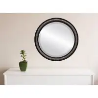 Charlton Home Wincanton Framed Round Accent Mirror