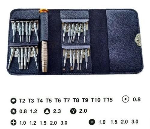 25-in-1 Precision Screwdriver Bit Set Kit with Handle and Case - Screwdriver Kit Set for Your Various Repairs in Hand Tools