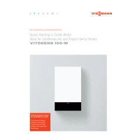 VIESSMANN Viessmann B1he199, Vitodens100-w Series Wall Hung Stainless Steel Condensing Gas Boiler 199 Mbh