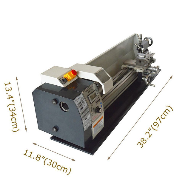 8x 24 Metal Lathe Bench Lathe Inch Thread Brushless Motor Variable Speed Precision Bench  1100W 110V 028331 in Other Business & Industrial in Toronto (GTA) - Image 2