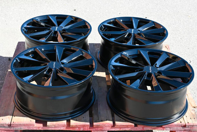New (4pcs) 18inch Black Rim TESLA Model 3 ( 5x114.3 18x8 64.1) Rim for Civic Accord CRV MDX 2218  Call/Text 289 654 7494 in Tires & Rims in Toronto (GTA) - Image 3