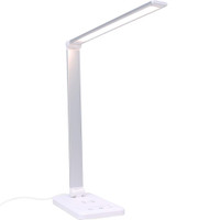 MotionGrey White LED Desk Lamp Eye Caring Table Lamp with Touch-Sensitive Control, Multi Lighting Mode Light for Office