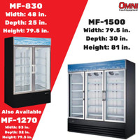 BRAND NEW Commercial Glass Door Freezers-----Amazing Deals!!! (Open Ad For More Details)