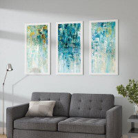 Made in Canada - Wrought Studio 'I Love the Rain' Acrylic Painting Print Multi-Piece Image in Blue