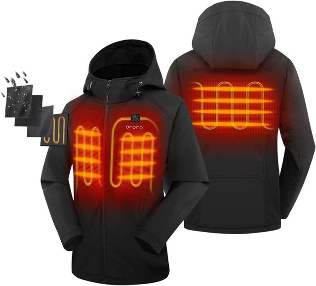 Women's Heated Jacket w/Battery Pack and Detachable Hood  FAST, FREE Delivery in Women's - Other