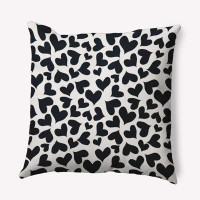 The Holiday Aisle® Patterned Hearts Valentine's Day Decorative Indoor Pillow