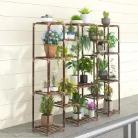 Arlmont & Co. 15 Tier Tall Flower Shelf Plant Stands