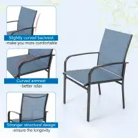 Red Barrel Studio 6pcs Textile Patio Dining Chairs