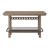 Gracie Oaks Lilito 72" Bar Height Dining Table