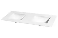 Unimar one-piece Double Sink Vanity Top (Unique Engineered Resin)(Custom Sizes Available) Prices in Ad for reference VMQ