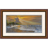 The Finishing Touch Seaside Reflections by Geno Peoples Framed Painting Print