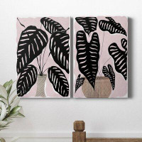 Beachcrest Home Potted Plant I - 2 Piece Painting Set on Canvas