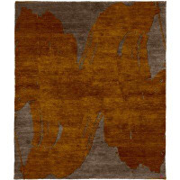 Brayden Studio One-of-a-Kind Barling Hand-Knotted Traditional Style Orange 9' x 12' Wool Area Rug