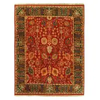 Isabelline One-of-a-Kind 8'1" X 10'2" Area Rug in Red/Beige/Brown