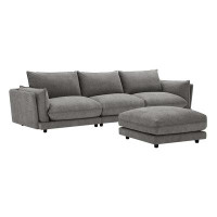 AllModern Isra 4 - Piece 129.5'' Upholstered Modular Sofa