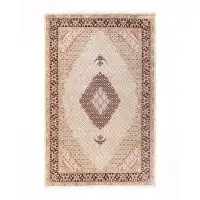 The Twillery Co. Hayner, One-Of-A-Kind Hand-Knotted Area Rug - Ivory, 6'' 1" X 9'' 5"
