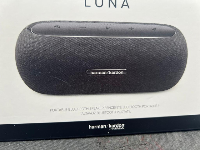 Harman Kardon Luna Splashproof Bluetooth Wireless Speaker - Black - BNIB @MAAS_WIRELESS in Speakers in Toronto (GTA) - Image 2