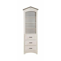 Harper Orchard Wood Frame Bookcase With Open Shlef And 3 Drawers