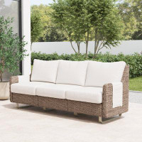 Flexsteel Vista Wicker Outdoor Patio Sofa with Sunbrella® Cushions
