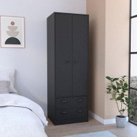 Latitude Run® Bonaire Armoire with 2-Door Cabinets and 2 Drawers