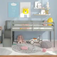 Harriet Bee Loft Bed With Staircase