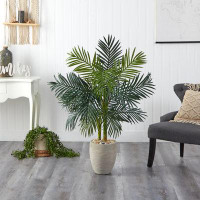 Birch Lane™ 41.5" Artificial Palm Tree in Planter