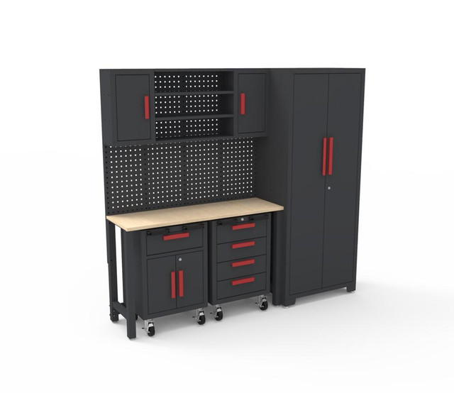 NEW 6 PCS GARAGE TOOL BENCH CABINET SET 206104 in Other in Alberta