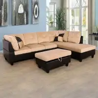Latitude Run® Vasif 3 - Piece Upholstered Sectional