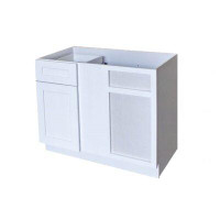 Cabinets.Deals Base Blind Corner: 42"Wx24"Dx34-1/2"H, 1 Door, 1 Drawer (16-1/2" Wide), 1 Shelf. Min. 3" Pull From The Wa